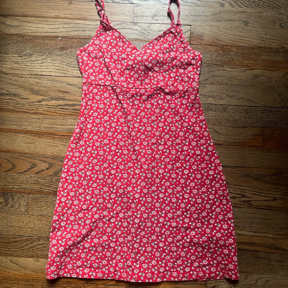 Hollister Red Floral Sundress